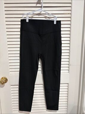 Black High-Rise Active Leggings for Women
